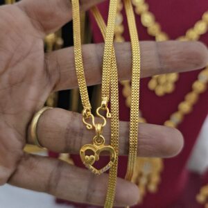 Premium foaming heart dollar chain 18 inch one day offer