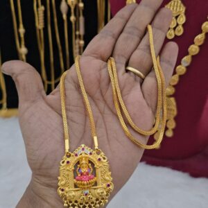 Premium foaming lakshmi enamel dollar chain 28 inch