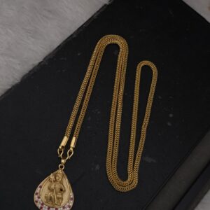 Premium foaming one day offer AD stone 32 inch murugan dollar chain