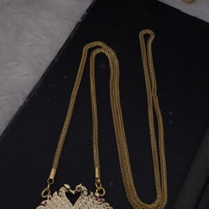Premium impon 40 inch peacock dollar chain 