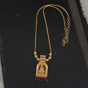 Premium foaming AD stone lakshmi necklace 