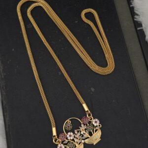 Premium foaming 32 inch ad stone flower dollar chain