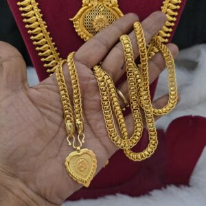 Premium foaming one day offer 24inch swastik dollar chain 