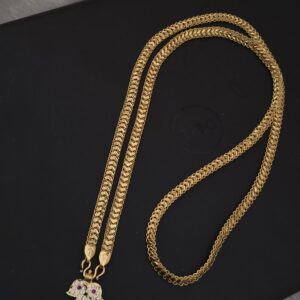 Premium impon AD stone 36 inch dollar chain