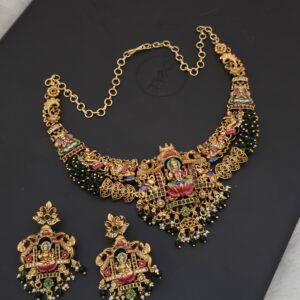 Premium foaming meenakari enamel mandapam choker 