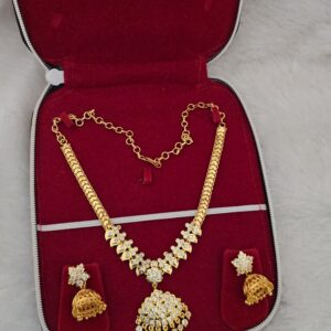  Premium impon necklace with jhumka combo