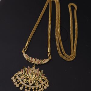 Premium foaming 32 inch AD stone dollar chain 