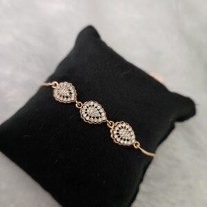 Premium rose gold AD stone bracelet