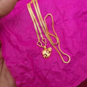 Premium foaming 18 inch heart dollar chain one day offer 