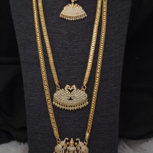 Premium impon AD stone dollar chain combo with attigai 