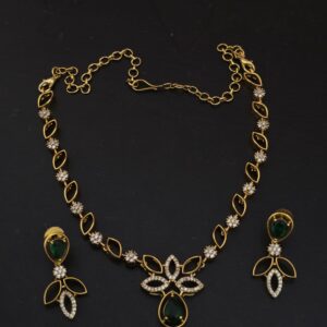 Premium matt AD stone necklace 