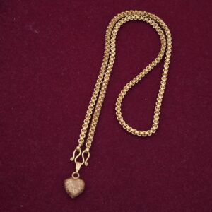 Premium Foaming 18 inch heart dollar chain one day offer