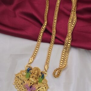 premium foaming 28 inch enamel lakshmi dollar chain