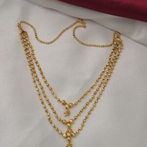 Premium foaming 3 layer ball necklace 