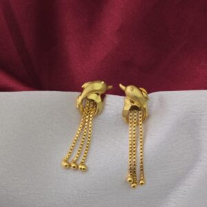 Premium foaming dolphin chain drops earing 