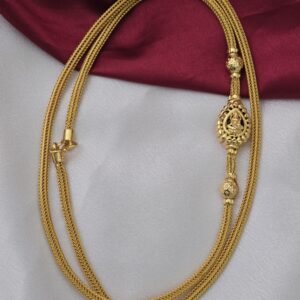 Premium foaming  reversible lakshmi mugappu chain 