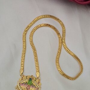 Premium foaming enamel lotus dollar chain 28 inch 