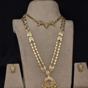 Premium impon rani haram with necklace with stud 