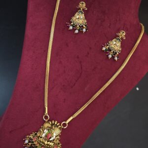 Premium matt meenakari lord krishna 32 inch dollar chain