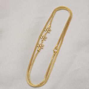 Premium foaming AD stone mugappu chain one day offer 