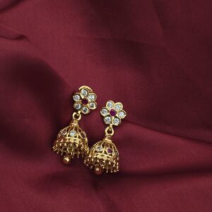Premium impon AD stone jhumka