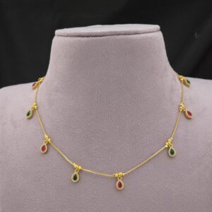 Premium foaming  AD stone necklace 