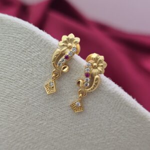  Premium foaming AD STONE chain drops earings