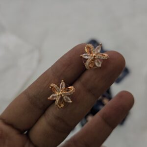 Premium quality rose gold earing