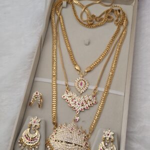 Premium impon AD stone diamond replica combo