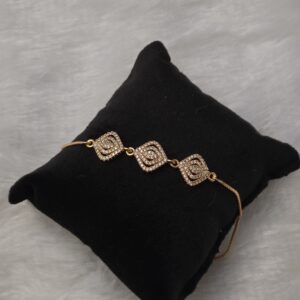 Premium ad stone rosegold bracelet