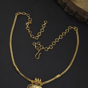 Premium foaming lakshmi coin necklace 