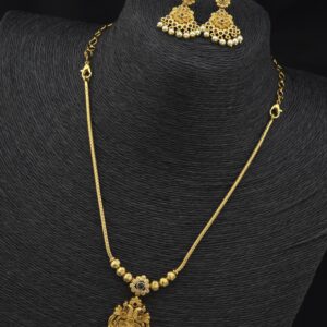 Premium foaming ad stone peacock necklace with earings