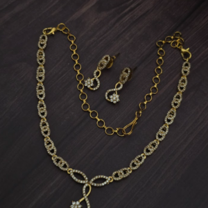 Premium matt AD stone necklace 