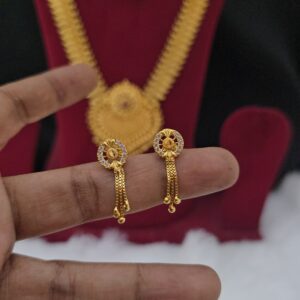 Premium foaming AD stone chain drops earing 