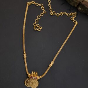 Premium foaming coin lakashmi necklace 