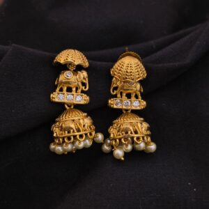 Premium matt elephant jhumka