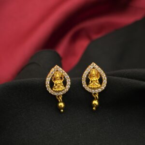 Premium foaming ad stone lakshmi drops earing 