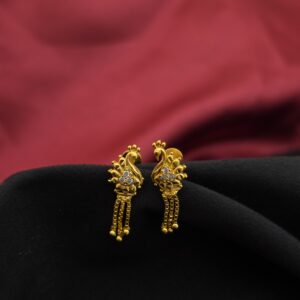 Premium foaming ad stone chain drops earing 