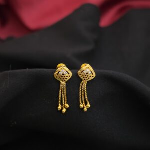 Premium foaming ad stone chain drops earing 