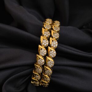 Premium impon ad stone bangle 