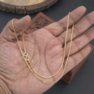 Premium impon one line square chain 