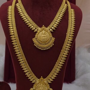 Premium foaming lakshmi necklace with haram combo