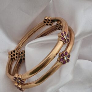 Premium impon ruby stone bangle