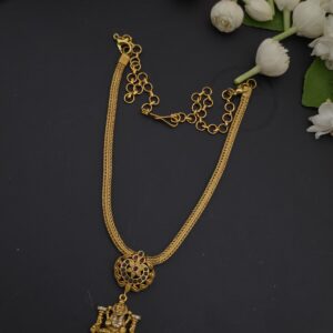 Premium matt ad stone lakshmi necklace