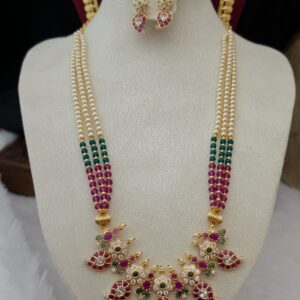 Premium matt pearl haram with ad stones 