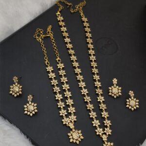 Premium ad stone dimaond replica wedding combo