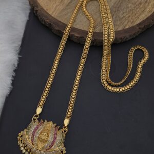 Premium foaming AD stone 40 inch lotus dollar chain 