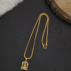 Premium foaming AD stone 18 inch lakshmi dollar chain 