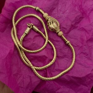 Premium  impon reversible peacock mugapu chain 