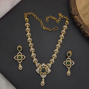 Premium matt ad stone necklace  